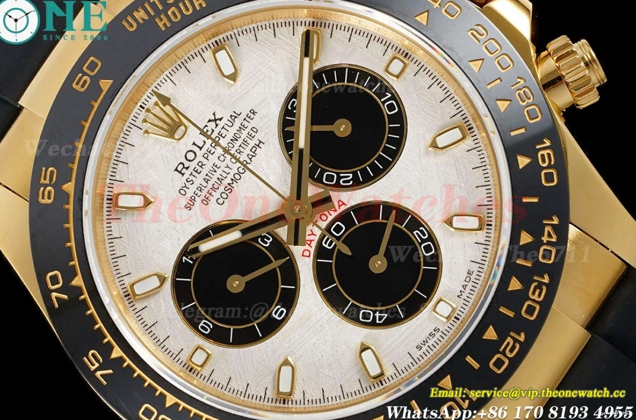 SH4130 QF Daytona 40MM RU Blk YG Weight) 116518 Meteorite V3(Gain 0419